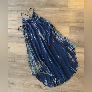 Gypsy 05 - 100% Silk - Maxi Dress - Tie Dye
